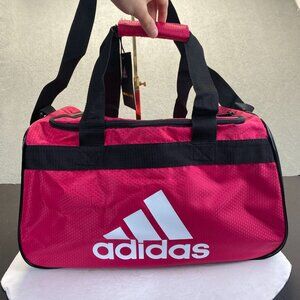 adidas Diablo Duffel bag, gym bag Adjustable shoulder strap,Travel,Bold Pink,NEW